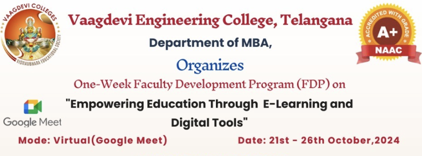 Empowering Education Through E-Learning and Digital Tools 2024 Faculty Development Program Poster